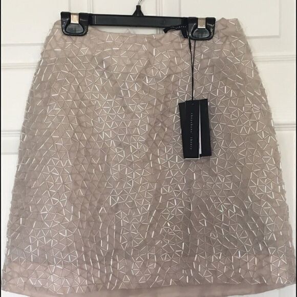 Theyskens’ Theory women’s seedo beaded  mini skirt - Picture 4 of 4
